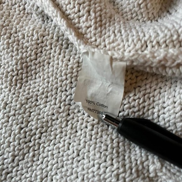 J Crew Cardigan Womens XS Ivory Knit 100% Cotton Normcore Cottage Minimalist - Picture 5 of 7